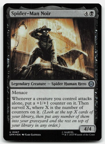Spider man noir - noir, uncommon