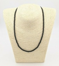 COLLIER DE PIERRES POLIES TOURMALINE NOIRE - LITHOTHÉRAPIE protection 45cm 3,5mm