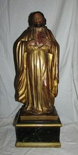 STATUE  DE JESUS CHRIST  BOIS
