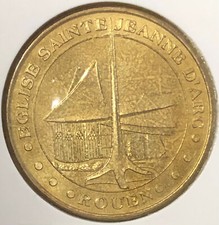 MDP 2012 ROUEN ÉGLISE SAINTE JEANNE D'ARC MÉDAILLE MONNAIE DE PARIS JETONS MEDAL