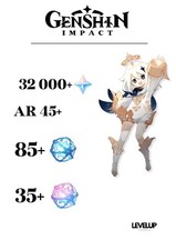 Genshin Impact compte EU AR45+