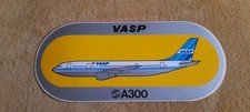 Aviation Avion Autocollant Airbus A300 Vasp  20 cm