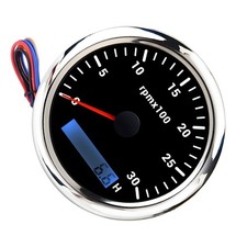 85MM 0-3000RPM Engine Diesel Tachometer Gauge w/ LCD Hourmeter For Car Truck New