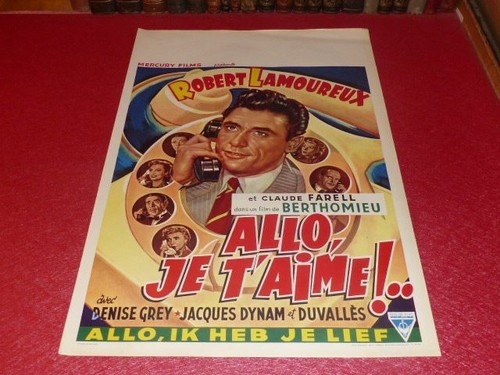 Cinema affiche originale belge - cinema,