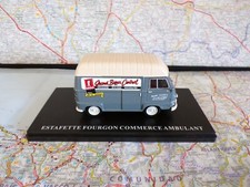 RENAULT Estafette Surélévé Commerce Ambulant IXO pour Hachette  1/43 sur socle
