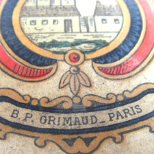 Très ancien jeu de cartes ALUETTE dos petit carrés noirs bleu GRIMAUD