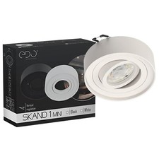 Spot de plafond encastré SKAND MINI Blanc GU10 IP20 Rond EDO SOLUTIONS