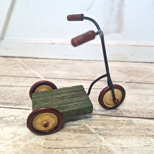 Metal wood tricycle - wood,