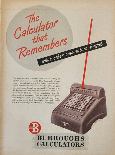 Burroughs calculator picture - burroughs,