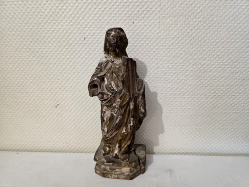 Ancienne statue bois doré - bois,