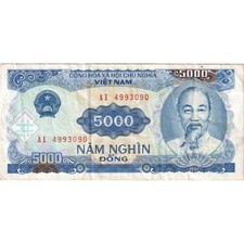 [#233224] Vietnam, 5000 D ox ng, EF