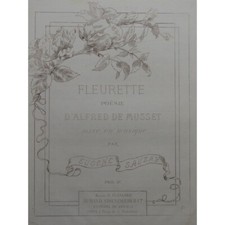 SAUZAY Eugène Fleurette Chant Piano ca1880