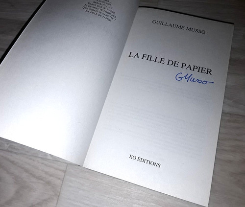 Livre signé guillaume - livre, musso