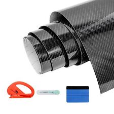 MZMing Covering Carbone 6D Film Autocollant Adhésif Vinyle en Fibre de Carbon...