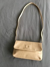 Pochette/sac bandoulière femme LE TANNEUR cuir crème