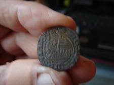 JETON DE COMPTE MEDIEVAL. COPIE DE MONNAIE D'OR A L'AGNEL.