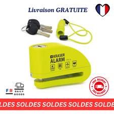 KRASER Antivol Moto Bloque Disque Alarme 110db, Alarme étanche, Universel Motos.