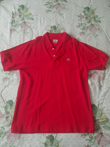 Lacoste red polo size - red, 5