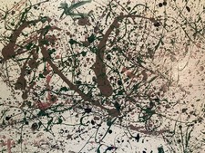 Peinture Abstrait Huile Bois