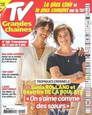 TV GRANDES CHAINES n 500 SONIA ROLLAND PATRICK BRUEL GOYA SARDOU ZAZIE BERTIGNAC