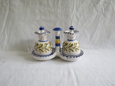 huilier,vinaigrier en céramique espagnole