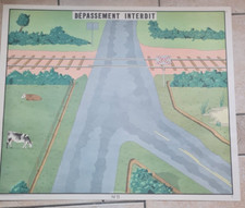 ANCIENNE CARTE ECOLE ROSSIGNOL