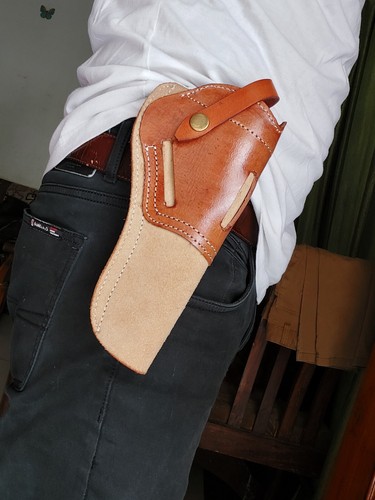 Western tooled holster gun - tooled,