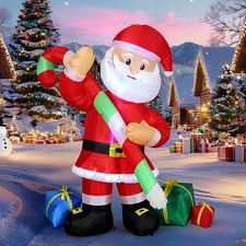 Père Noël gonflable de 1,80