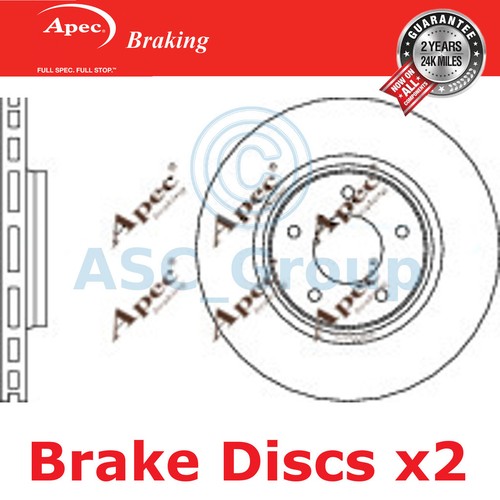 Apec braking 325mm ventilé - 2x,
