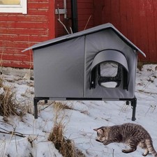 Niche extérieure pour chat, niche/lit/cabane isolée pour animaux de