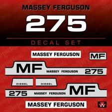  Massey Ferguson 275 MF DIESEL Kit d'Autocollants Aftermarket pour Tracteur