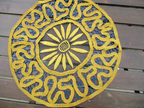 Dessus coussin dentelle - dessus,