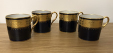4 Tasses a café Limoges Jean Pouyat décor Eug Lecordier