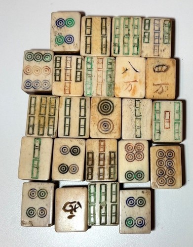 Small antique mah - antique, jong