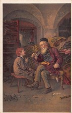 JUDAICA - Germany - Solomon's Wisdom, painted in 1878 by Ludwig Knaus, German pa
