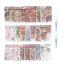24pcs Stickers Maison 3D pour