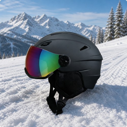 Casque ski avec visière - casque, de