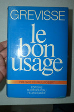 1980 GREVISSE, Maurice Le bon usage Grammaire Française