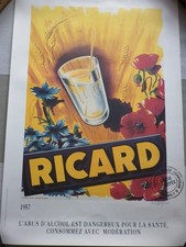 AFFICHE PUBLICITAIRE RICARD