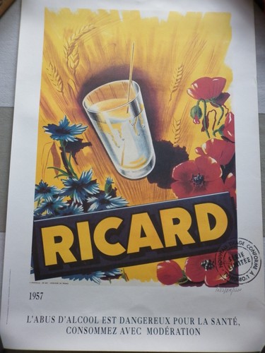 Affiche publicitaire ricard - publicitaire,