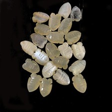 Blanc Naturel Pierre de Lune Poisson Sculptures Ample Précieuse Pour Bijoux