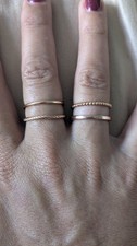 Lot bagues alliances femme - 4,