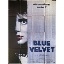 BLUE VELVET Huge Movie Poster - 47x63 in. - 1986 - David Lynch, Rare !