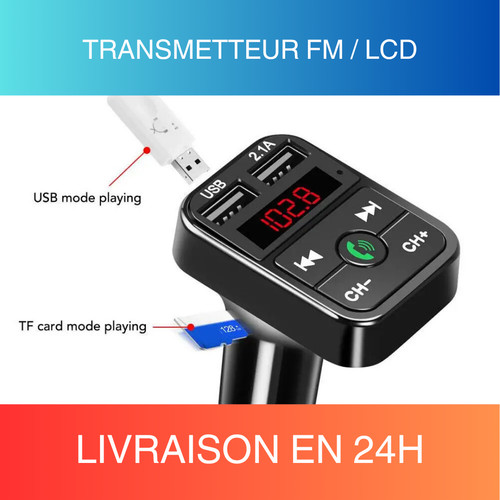 Transmetteur bluetooth pour - fm,