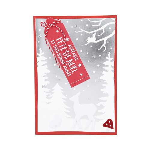Carte voeux fêtes de - fêtes,
