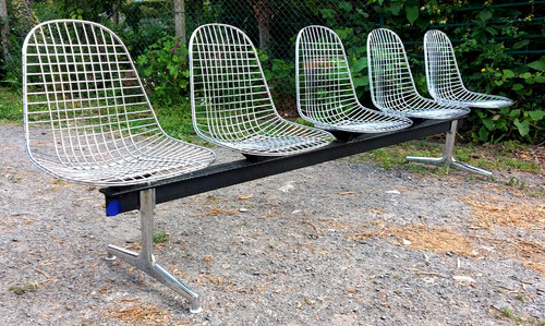 Banc design métal eames wire - métal,