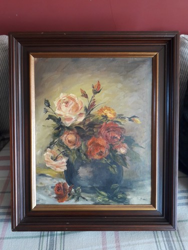 Tableau ancien huile - l'huile, sur