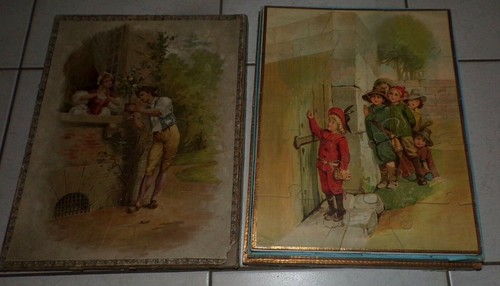 Ancien jeu puzzle bois - ancien, de
