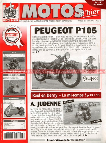 Motos hier 105 - d'hier, 305