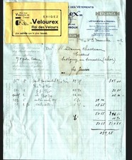 CHATEAUROUX (36) VETEMENTS de TRAVAIL "SOLIDEX ETERNEX VELOUREX RUSTICA" en 1932